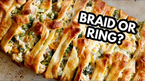 Chicken Broccoli Braid Recipe Crystal Lopez Ways To Use Cooked Chicken Youtube