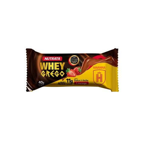 Whey Grego Bar Havanna 40g Barra de Proteína Nutrata Nutrata