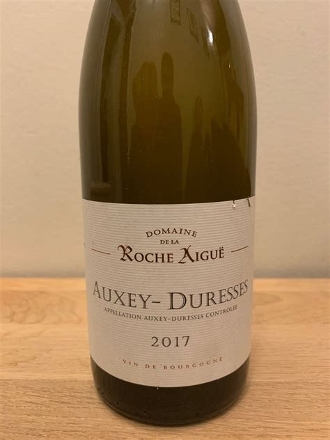 Domaine De La Roche Aigu Auxey Duresses Blanc France Burgundy