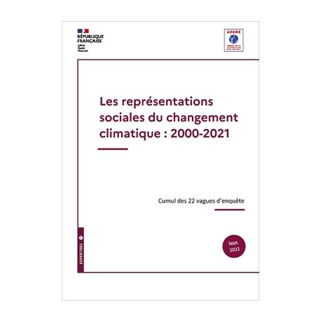 Les représentations sociales du changement climatique 2000 2021