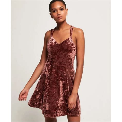 Robe Patineuse En Velours Tayla Superdry La Redoute Velvet Skater