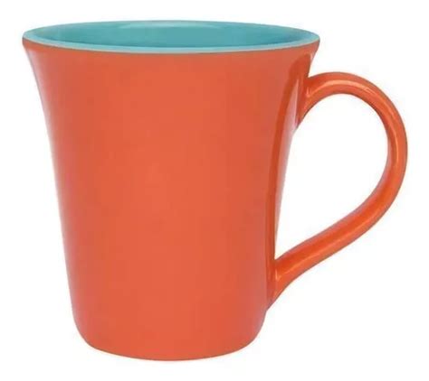 Caneca Bicolor 330ml Tulipa Laranja Verde Oxford MercadoLivre