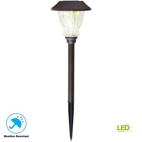 Hampton Bay Solar Bronze Outdoor Integrated Led K Lumens