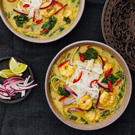 Kick Start Your Week With Our Malaysian Prawn Laksa Curry Serve With