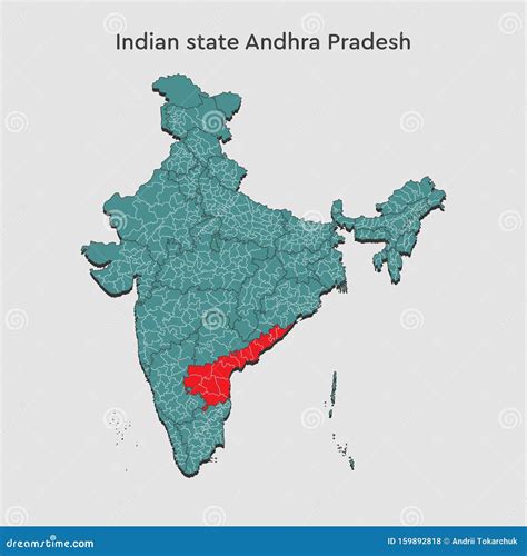 Mapa Del Pa S De La India Infograf A Del Estado De Andhra Pradesh