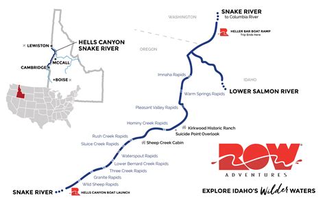 Snake River Rafting Hiking Trips ROW Adventures