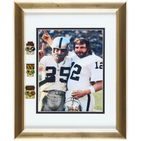 Ken Stabler & Fred Biletnikoff Raiders Custom Framed Photo Display with ...