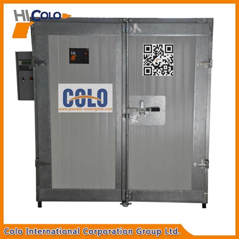 Colo 0815 Small Electric Batch Powder Curing Oven Loading To