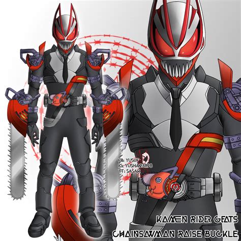 Kamen Rider Geats Chainsawman Raise Buckle By Yusaika On Deviantart