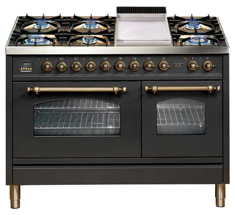 ILVE 120cm Nostalgie Series Freestanding Dual Fuel Oven Stove With