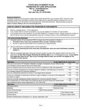 Fillable Online Dch Georgia Application For Transition Of Care CRG