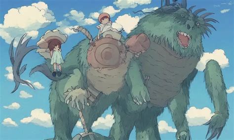 Giant Monster In The Style Of Studio Ghibli Soft Stable Diffusion