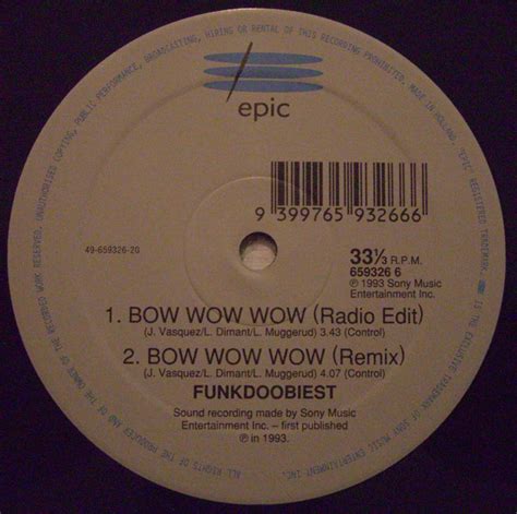 Funkdoobiest Bow Wow Wow 1993 Vinyl Discogs