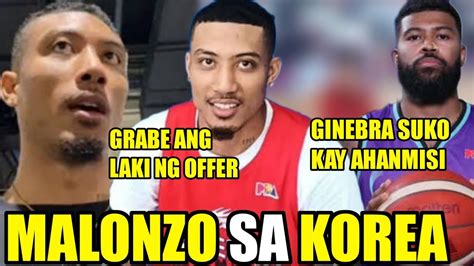 Ginebra Malonzo Sa Korea Na Grabe Laki Ng Offer Ginebra Suko Na Kay