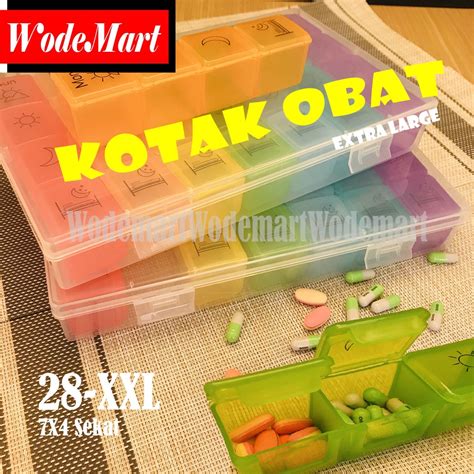 Jual Kotak Obat Kapasitas Besar Tempat Vitamin Extra Large Pill Box