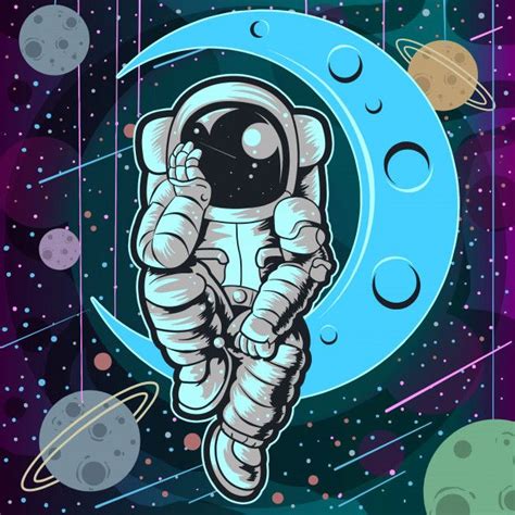 Astronauta Color Completo Vector Premium Free Vector Freepik Vector