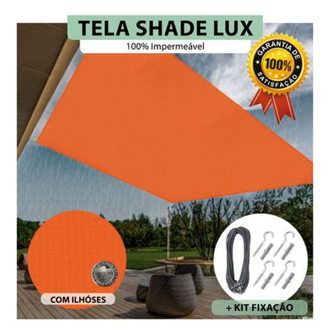 Tela Sombreamento Shade Lux Imperme Vel X M Kit Parcelamento