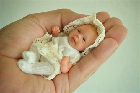 Ooak Baby Polymer Clay Hand Sculpted Art Doll Inches By Wendy Valles