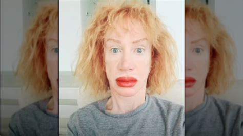 Kathy Griffin Steals Trump S Mugshot Thunder With Swollen Tattooed Lip