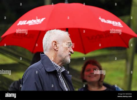 Labour Leader Jeremy Corbyn During A Visit To Rakefoot Farm Castlerigg