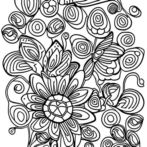 Bold And Beautiful Flower Coloring Pages · Creative Fabrica