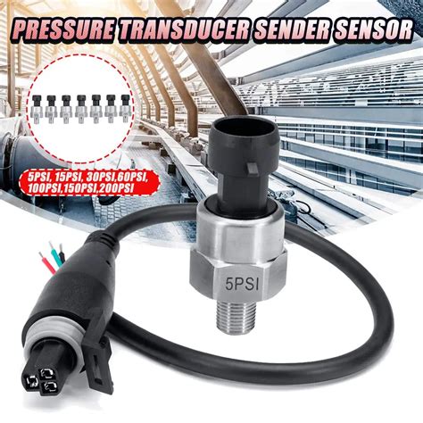 Satisfaction Garantie Pressure Transducer Or Sender 100 Psi 5v For Oil Water Air Fuel Meilleurs