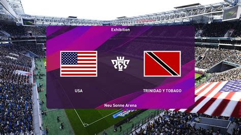 ⚽ Usa Vs Trinidad And Tobago ⚽ 🏆 Concacaf Goldcup 07022023 🎮 Pes 01 Youtube