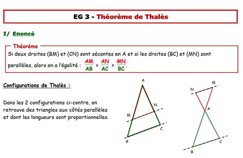 Cours Th Or Me De Thal S E Automaths