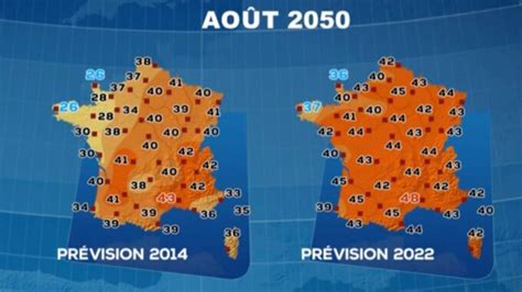 Evelyne Dhéliat A Actualisé La Carte Météo Prédictive Pour 2050 Et C