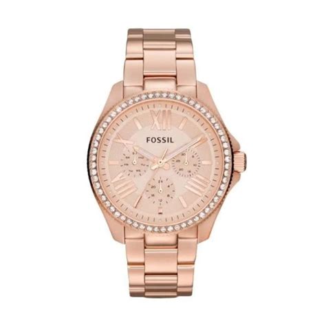 Promo Fossil AM4483 Cecile Multifunction Rose Dial Tone Jam Tangan