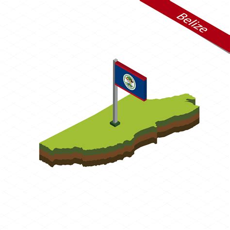 Belize Isometric map and flag. Vector Illustration. 27389869 Vector Art ...