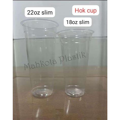 Jual Gelas Plastik Slim Series Hok Isi Pcs Gelas Motif Oz Oz