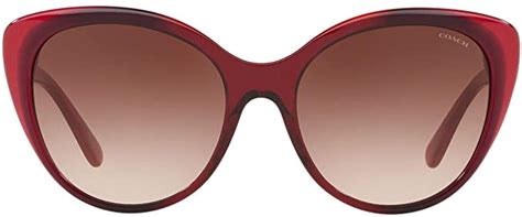 Coach Womens Designer Cateye Sunglasses Berry Laminaterose Lens 55mm