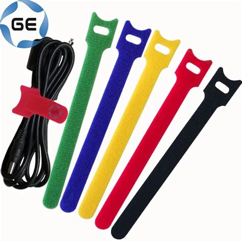 Adjustable Hook And Loop Strap Colorful Customizable Nylon Polyester