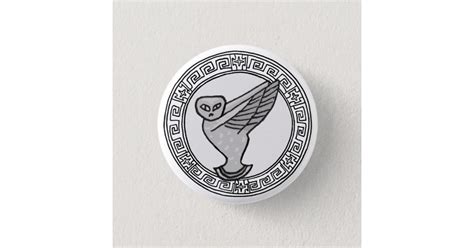 The Olympians! Athene / Minerva symbol badge Button | Zazzle