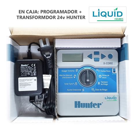 Programador Riego Hunter Xcore Zonas Gabinete Ip Liquid Insumos