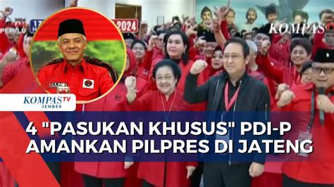 Pasukan Khusus Pdi P Amankan Pilpres Di Jateng Prabowo Anies