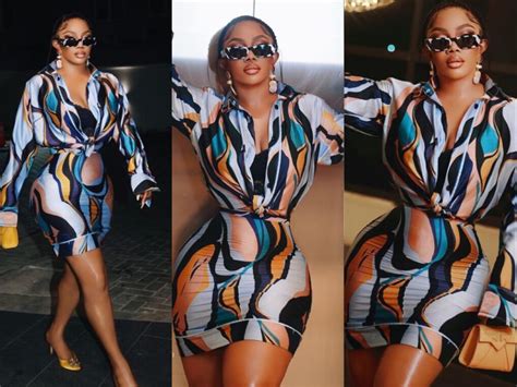 Glam Look Of The Day Toke Makinwa Redefines Prints In New Looks