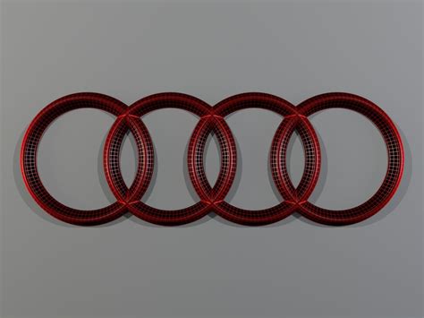 Audi Logo 3D Model - FlatPyramid