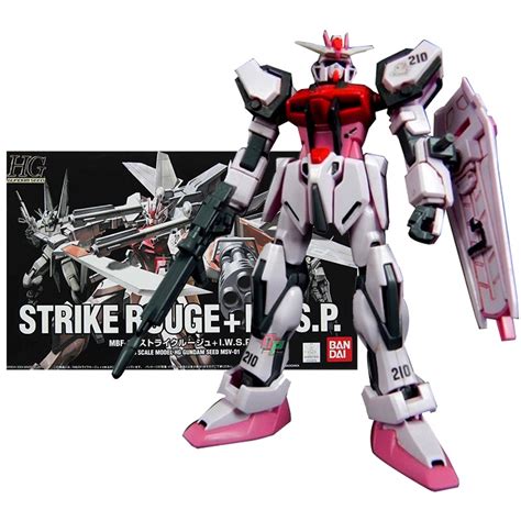 Bandai Genuine Gundam Model Kit Anime Figure Hg Strike Rouge Iwsp