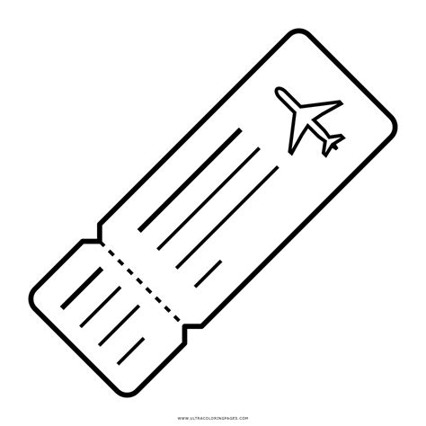 Dibujo De Boletos De Avion Para Colorear Ultra Coloring Pages | Sexiz Pix