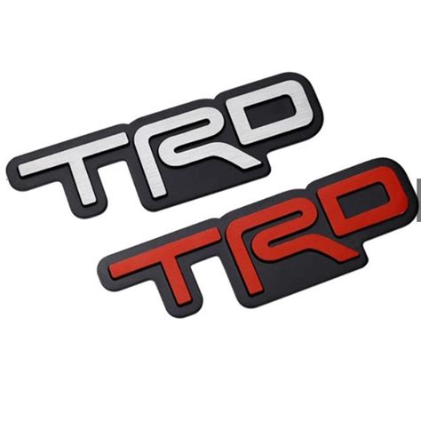 Trd Emblem Heavy Duty Metal Car Auto Badge Emblem Decal 3d Big Black