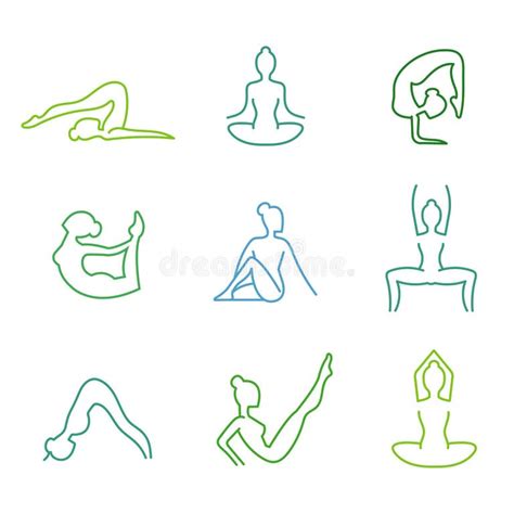 Yoga Poses Vector Stock Illustrations 11 242 Yoga Poses Vector Stock