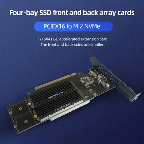 SCHEDA DI ESPANSIONE M 2 NVME M Chiave PCIE 3 0 X16 SSD Scheda Riser 4