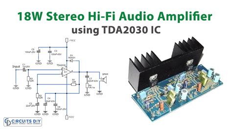 18W Stereo Hi Fi Audio Amplifier Using TDA2030 IC