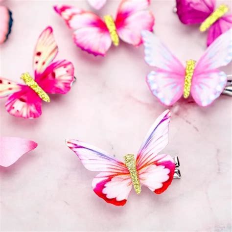 Pi Ces Pinces Cheveux Papillon Barrettes Papillon Paillettes