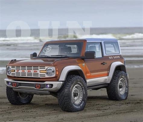 New Bronco 2 Door In Brown Render From Mo Aoun Bronco6G 2021 Ford