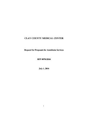 Fillable Online CLAY COUNTY MEDICAL CENTER Fax Email Print PdfFiller