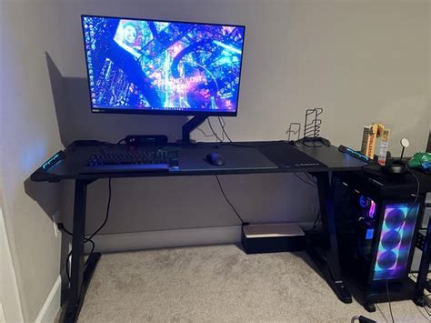 Finally made a computer setup, real happy to have a dedicated ...