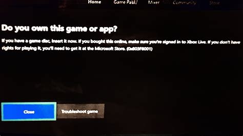 Xbox Error 0x803f8001 SOLVED Do You Own This Game Or App YouTube